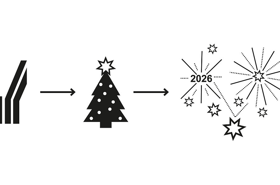 Motiv Weihnachtskartenwettbewerb 2024: Piktogramme