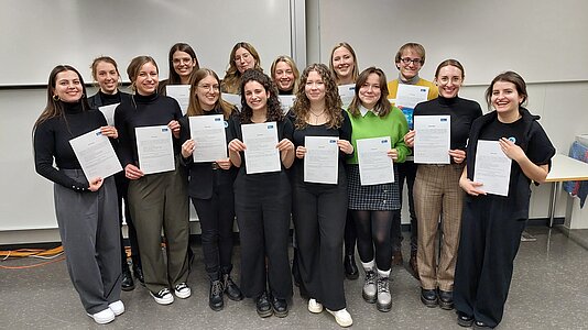 Gruppenfoto Abschlusspräsentation Teamlabor 2024