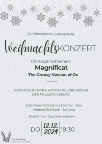 Plakat Ankündigung Weihnachtskonzert 2024